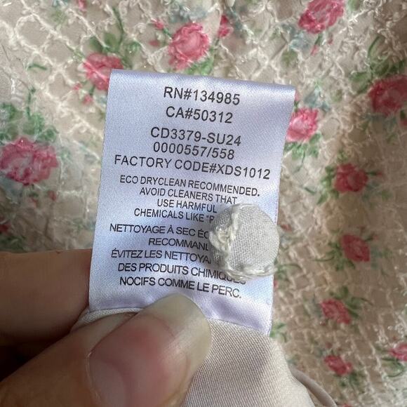 For Love & Lemons Maxine Floral Mini Dress Size XXS - Picture 8 of 8